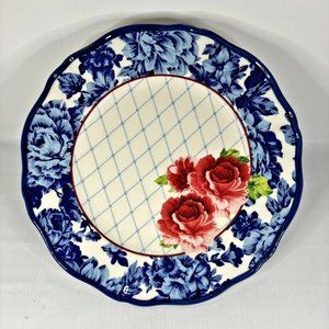Set of 2 The Pioneer Woman Heritage Floral Scalloped Edge Dinner 10.3/8" Plates